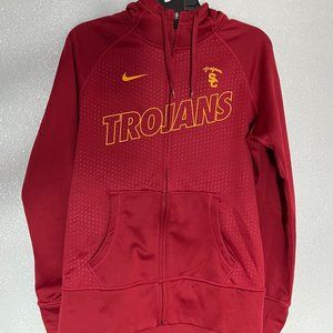 Nike Mens USCTrojans Fullzip Hooded Sweatshirt in Red